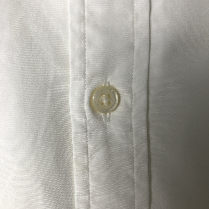 Ralph Lauren long sleeve button down shirt, men's size L cotton white type Vintage Second Hand