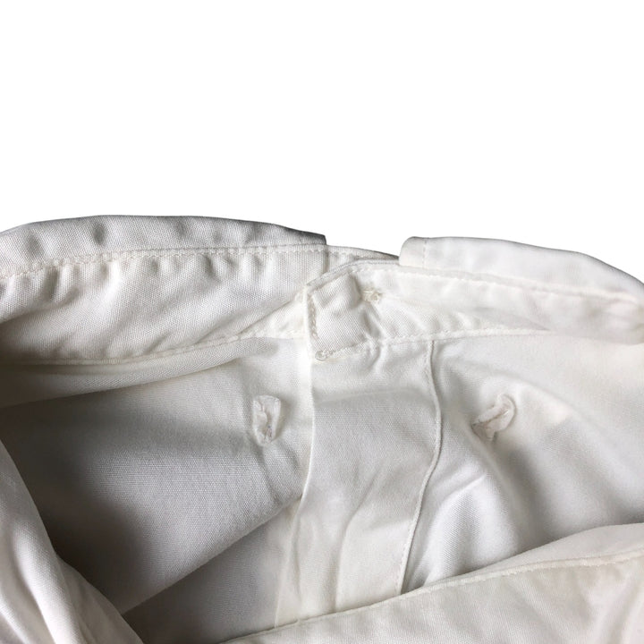 Ralph Lauren long sleeve button down shirt, men's size L cotton white type Vintage Second Hand