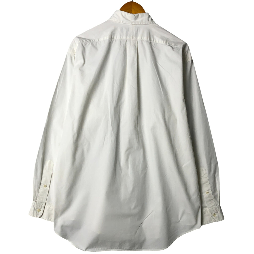 Ralph Lauren BLAKE long sleeve button down shirt, men's size L cotton white type Vintage Second Hand