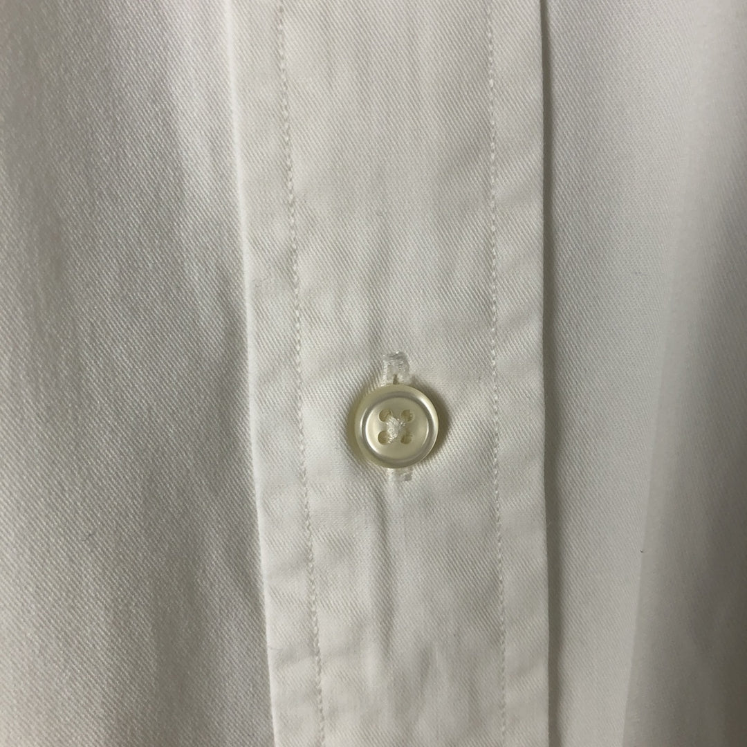 Ralph Lauren BLAKE long sleeve button down shirt, men's size L cotton white type Vintage Second Hand