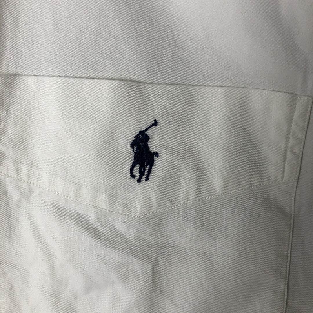 Ralph Lauren BLAKE long sleeve button down shirt, men's size L cotton white type Vintage Second Hand