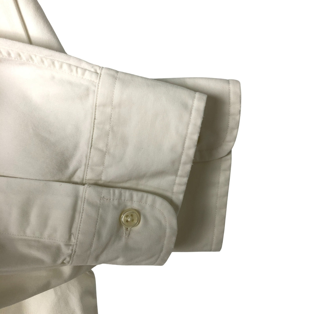 Ralph Lauren BLAKE long sleeve button down shirt, men's size L cotton white type Vintage Second Hand