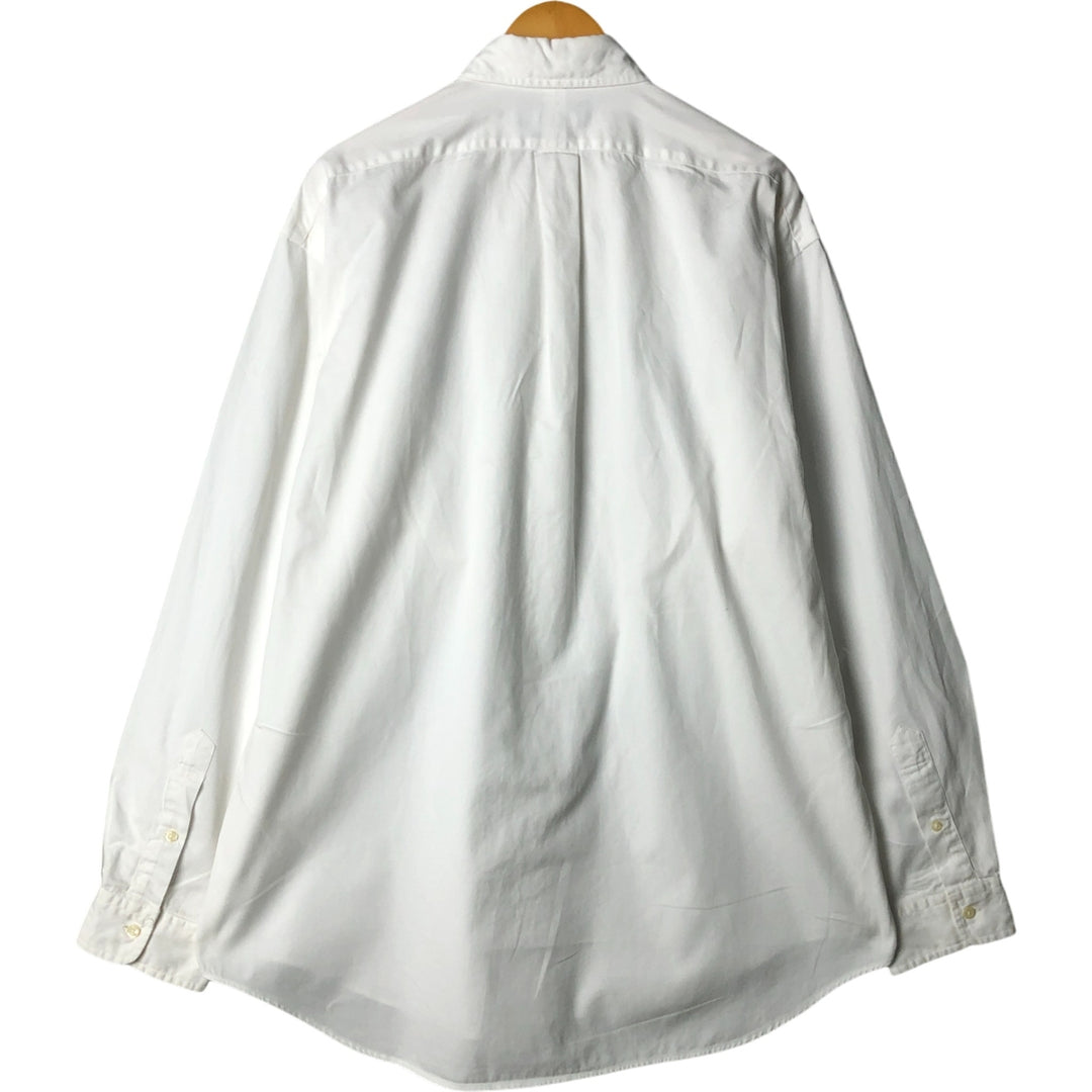 Ralph Lauren long sleeve button down shirt, men's XL size cotton white type Vintage Second Hand