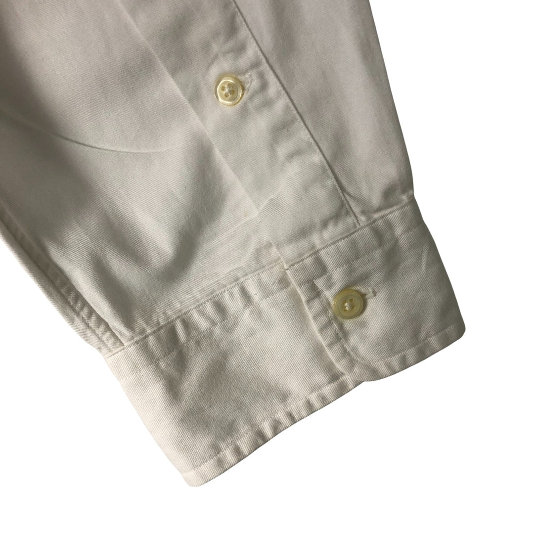 Ralph Lauren long sleeve button down shirt, men's XL size cotton white type Vintage Second Hand