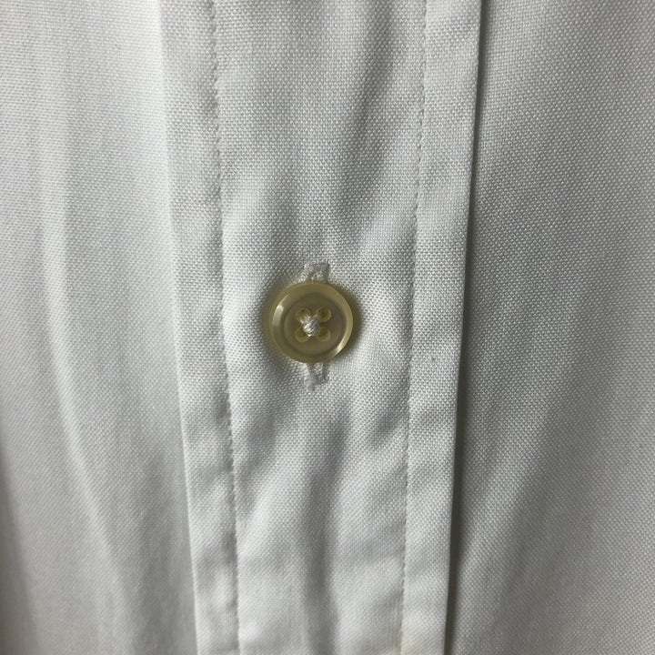 Ralph Lauren YARMOUTH long sleeve button down shirt, men's XL size cotton white type Vintage Second Hand