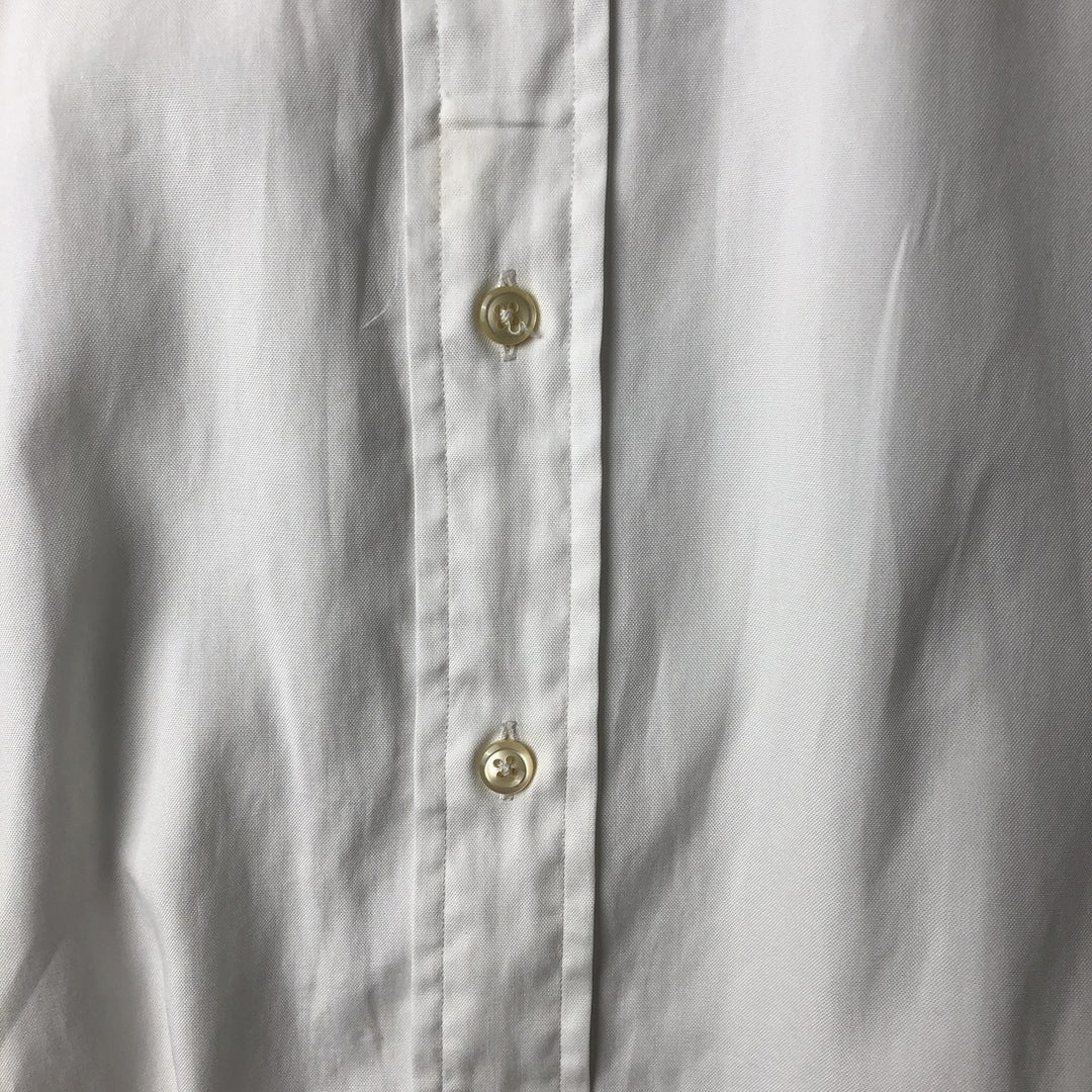 Ralph Lauren YARMOUTH long sleeve button down shirt, men's XL size cotton white type Vintage Second Hand