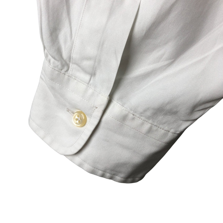 Ralph Lauren YARMOUTH long sleeve button down shirt, men's XL size cotton white type Vintage Second Hand