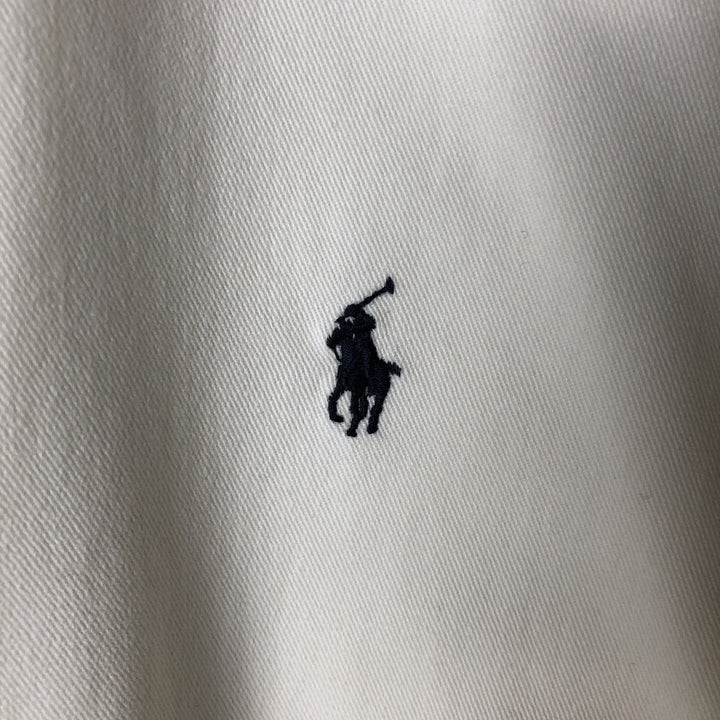 Ralph Lauren BLAKE long sleeve button down shirt, men's size L cotton ivory Vintage Second Hand