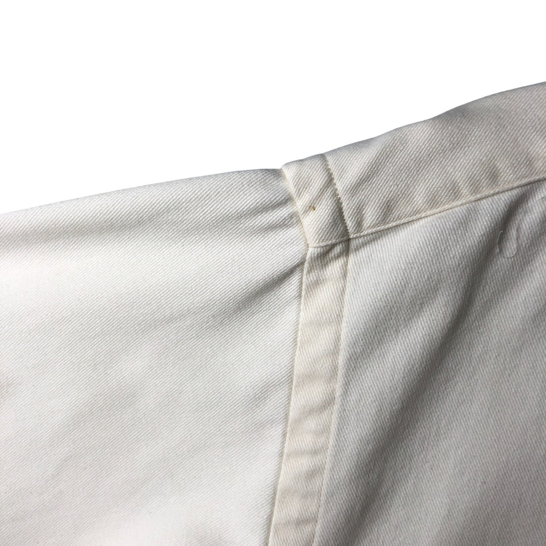 Ralph Lauren BLAKE long sleeve button down shirt, men's size L cotton ivory Vintage Second Hand
