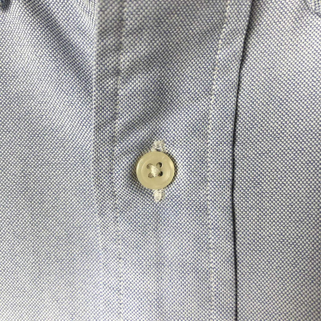 Ralph Lauren YARMOUTH long sleeve button down shirt, men's XL size cotton Blue type light blue Vintage Second Hand