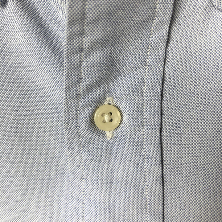 Ralph Lauren YARMOUTH long sleeve button down shirt, men's XL size cotton Blue type light blue Vintage Second Hand