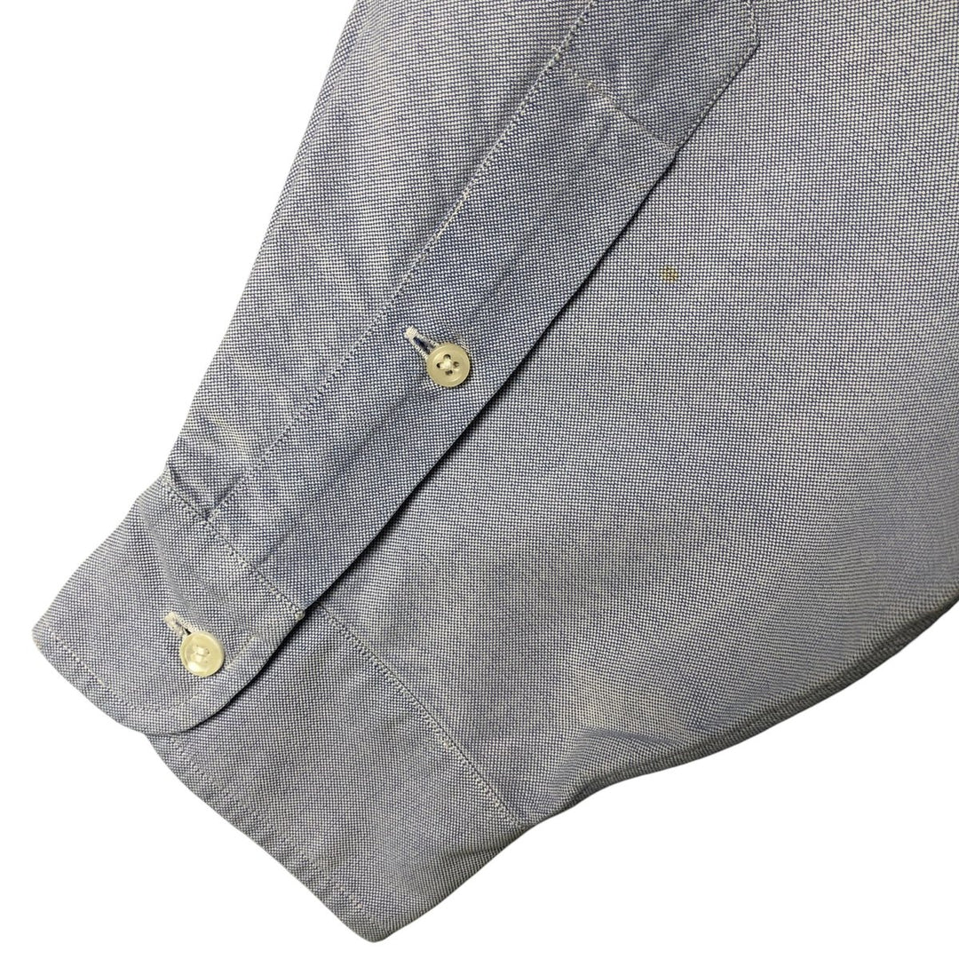 Ralph Lauren YARMOUTH long sleeve button down shirt, men's XL size cotton Blue type light blue Vintage Second Hand