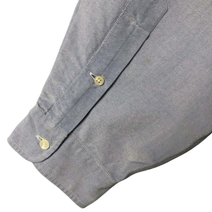 Ralph Lauren YARMOUTH long sleeve button down shirt, men's XL size cotton Blue type light blue Vintage Second Hand