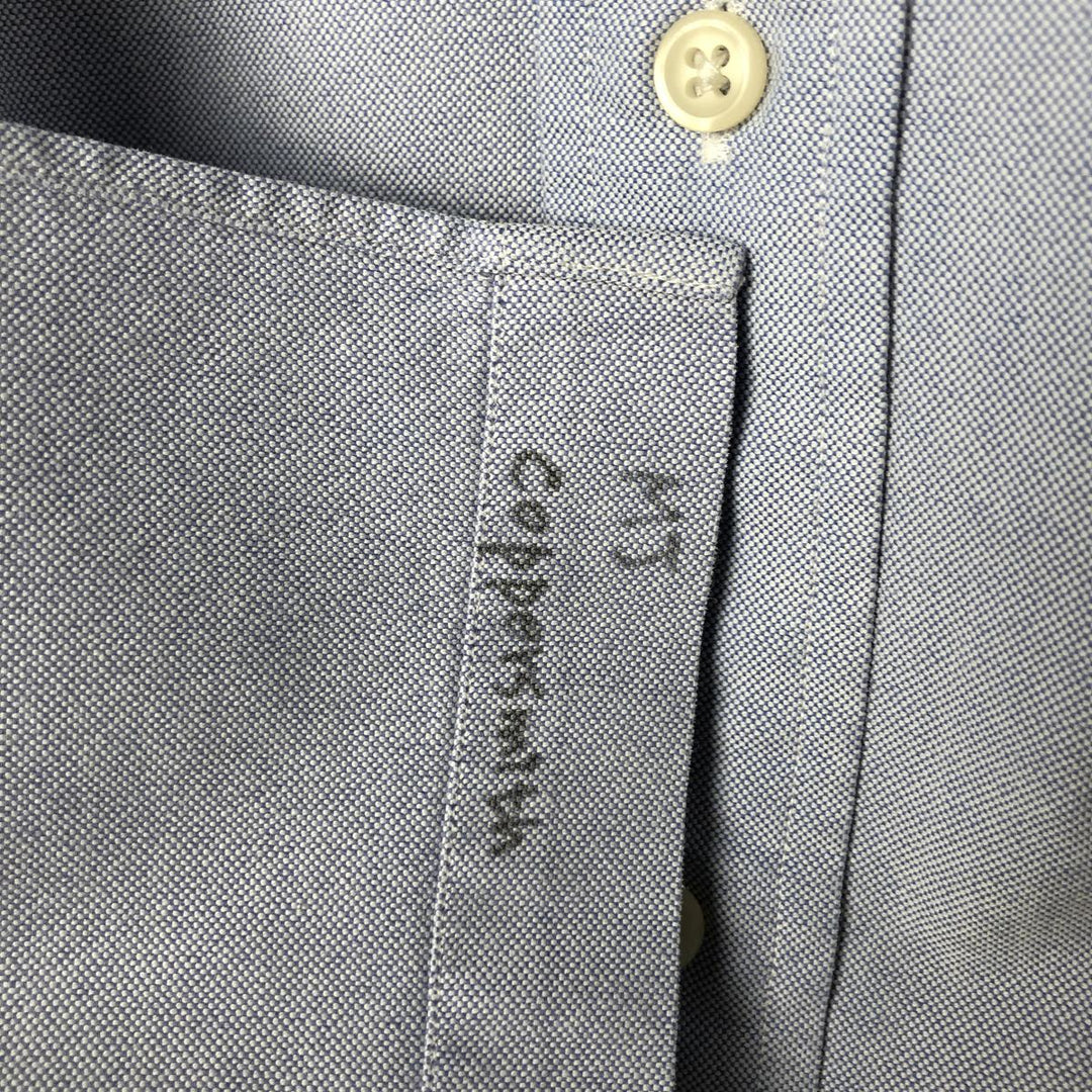 Ralph Lauren YARMOUTH long sleeve button down shirt, men's XL size cotton Blue type light blue Vintage Second Hand