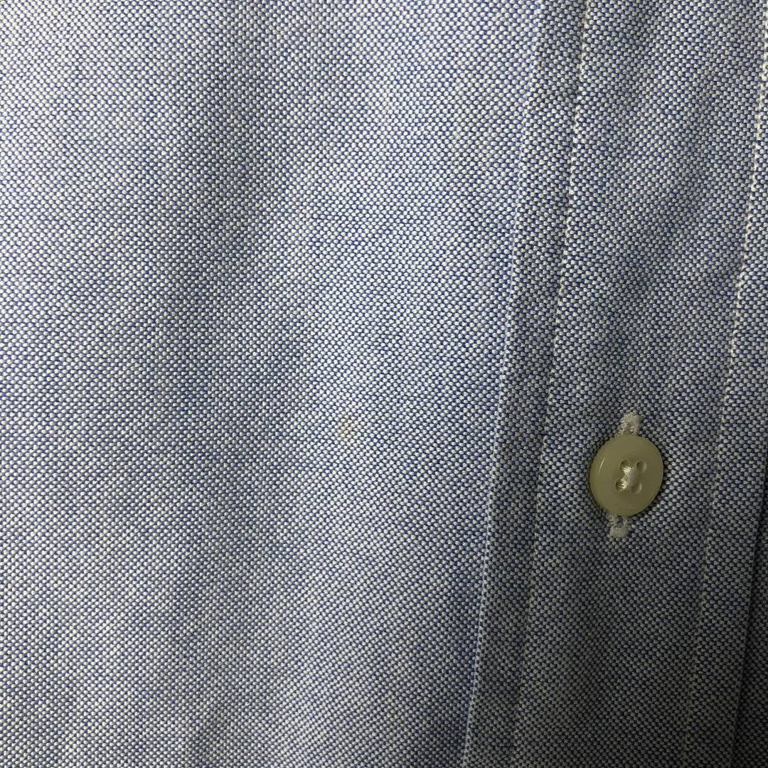 Ralph Lauren YARMOUTH long sleeve button down shirt, men's size L cotton Blue type light blue Vintage Second Hand