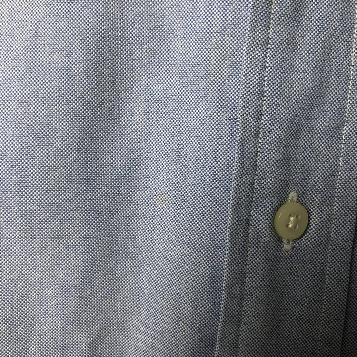 Ralph Lauren YARMOUTH long sleeve button down shirt, men's size L cotton Blue type light blue Vintage Second Hand