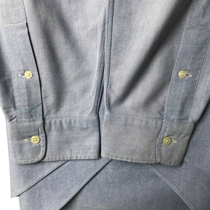 Ralph Lauren YARMOUTH long sleeve button down shirt, men's size L cotton Blue type light blue Vintage Second Hand