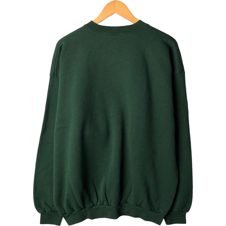 Vintage '90'S Logo Seven NFL Green Bay Packers Print Sweatshirt, Made in USA, Men's Size XL cotton green type Vintage Second Hand