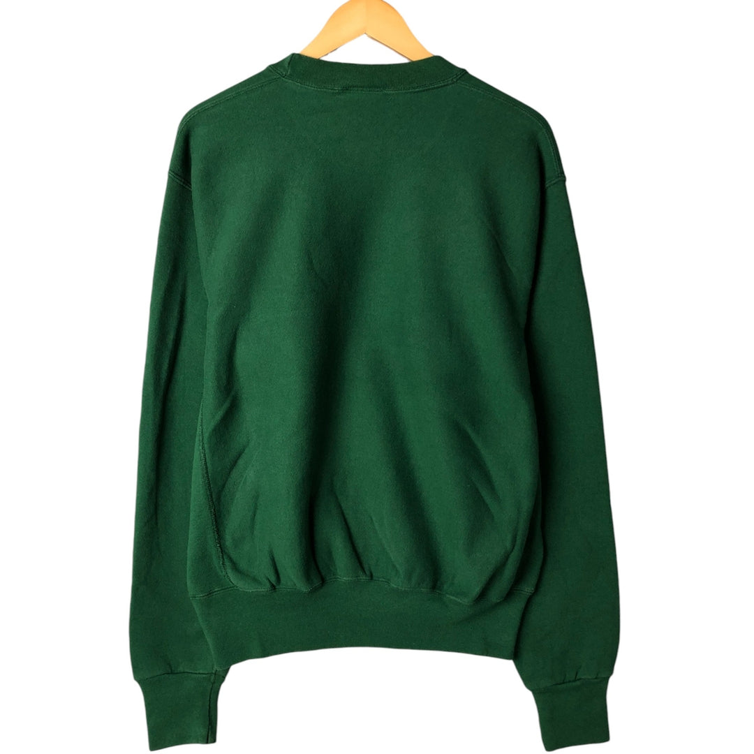 90'S Holoubek College Sweatshirt, Made in USA, Men's Size L (approx.), Vintage cotton green type Vintage Second Hand