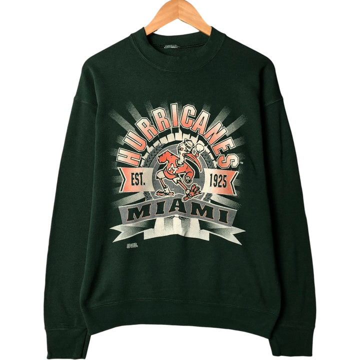 Men's college sweatshirt (XL size) unclear Green type dark green Vintage Second Hand