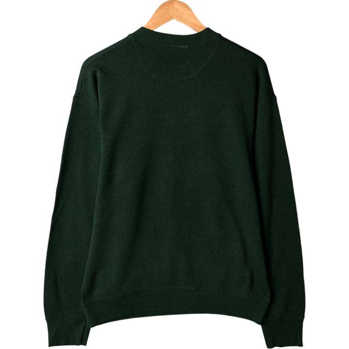 Men's college sweatshirt (XL size) unclear Green type dark green Vintage Second Hand