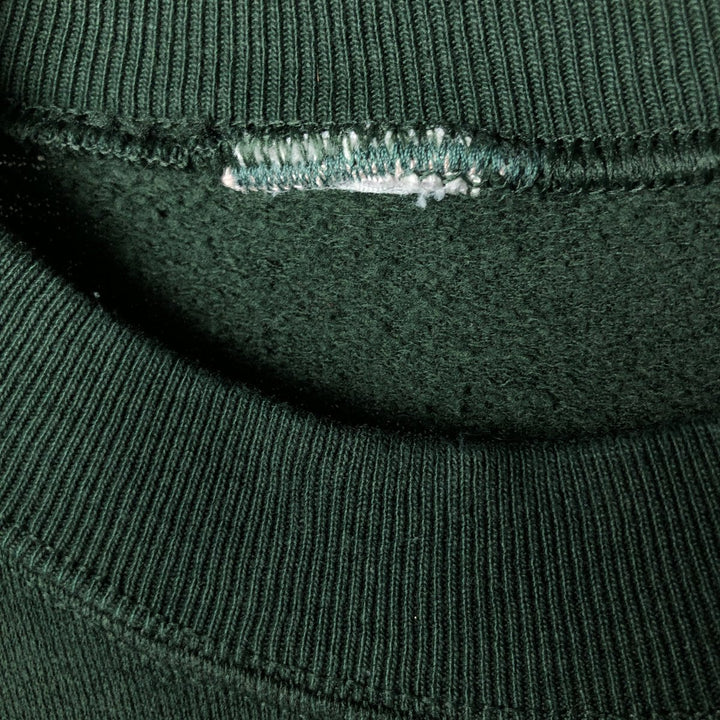 Men's college sweatshirt (XL size) unclear Green type dark green Vintage Second Hand