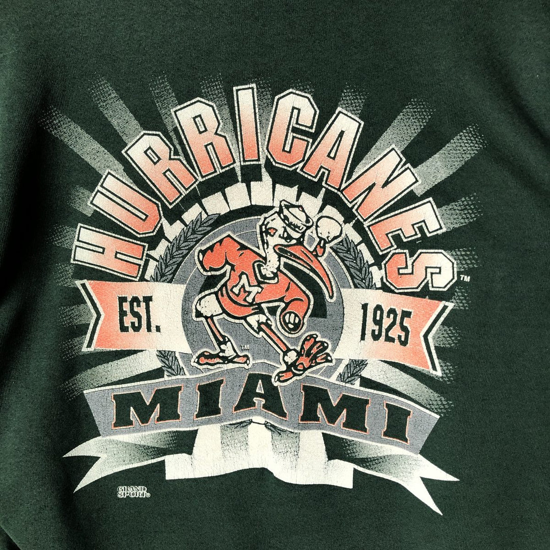 Men's college sweatshirt (XL size) unclear Green type dark green Vintage Second Hand