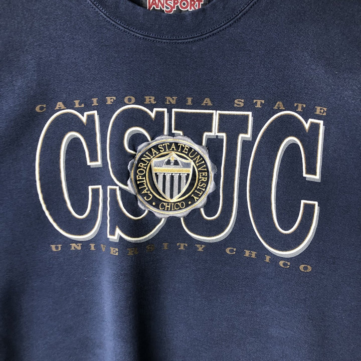 Jansport College Sweatshirt, Made in USA, Men's Size XL cotton navy blue type Vintage Second Hand