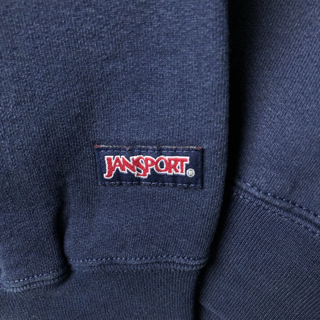 Jansport College Sweatshirt, Made in USA, Men's Size XL cotton navy blue type Vintage Second Hand