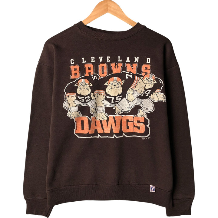 NFL CLEVELAND BROWNS Cleveland Browns College Sweatshirt, Men's Size L unclear brown type Vintage Second Hand