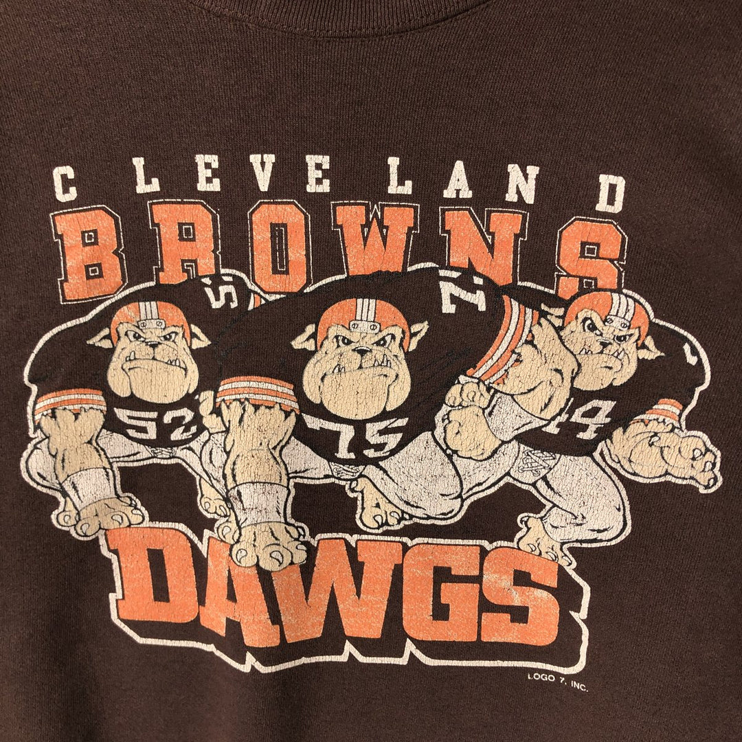NFL CLEVELAND BROWNS Cleveland Browns College Sweatshirt, Men's Size L unclear brown type Vintage Second Hand