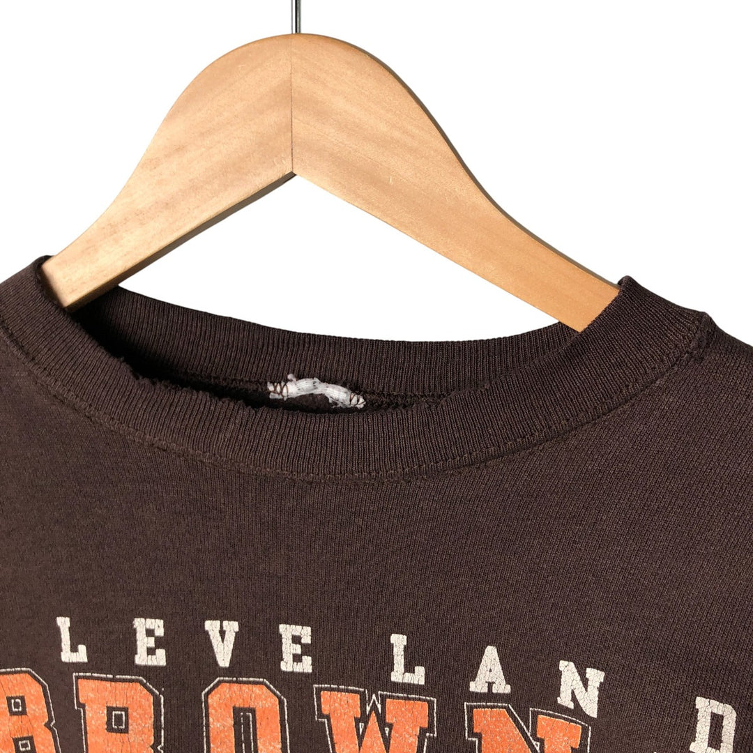 NFL CLEVELAND BROWNS Cleveland Browns College Sweatshirt, Men's Size L unclear brown type Vintage Second Hand