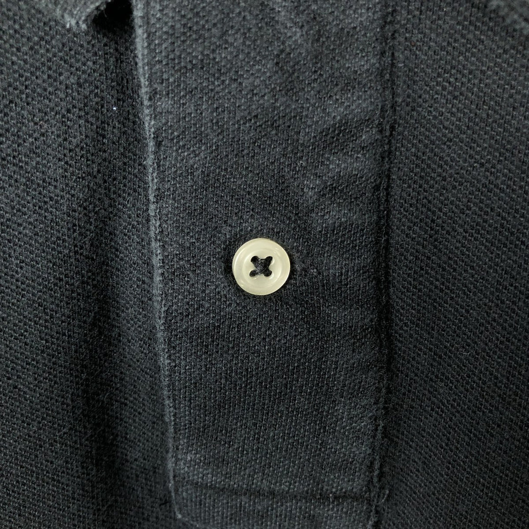 Ralph Lauren POLO RALPH LAUREN CUSTOM SLIM FIT short sleeve polo shirt men's XL equivalent cotton black type Vintage Second Hand