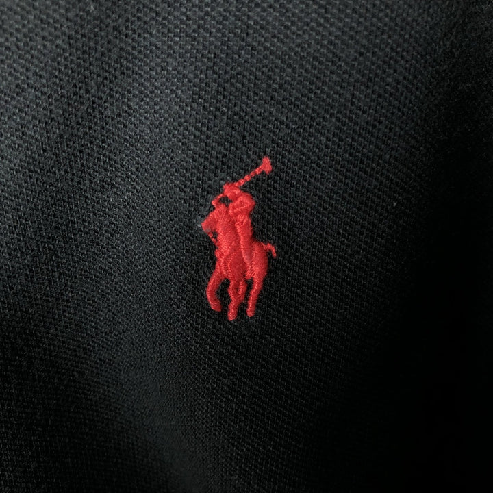 Ralph Lauren POLO RALPH LAUREN CUSTOM SLIM FIT short sleeve polo shirt men's XL equivalent cotton black type Vintage Second Hand