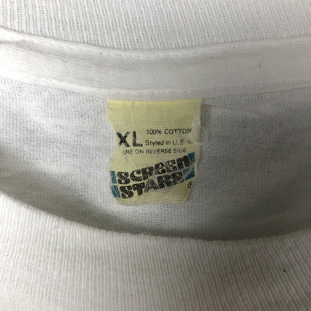 SCREEN STARS CIBANA Advertising T-Shirt, Made in USA, Men's XL cotton white type Vintage Second Hand