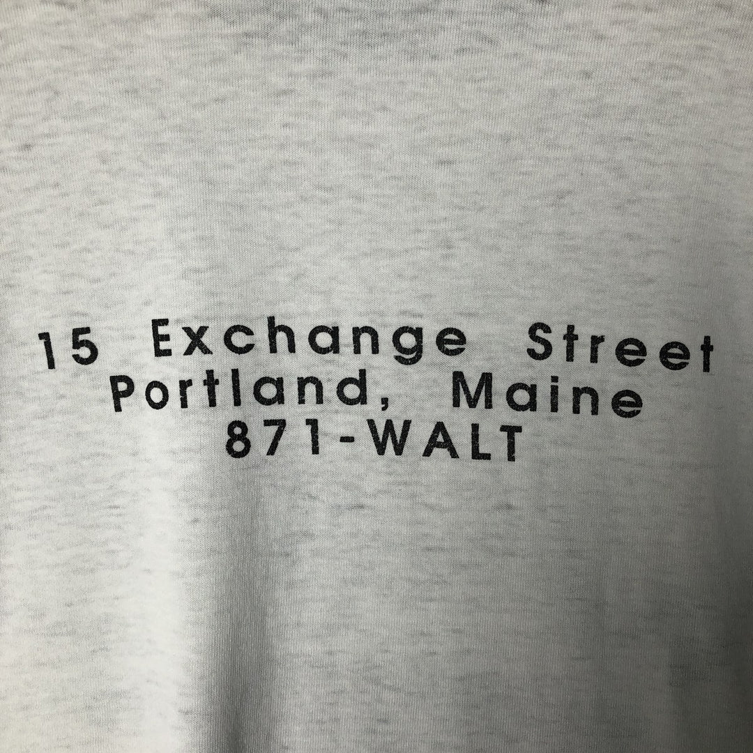 SCREEN STARS Walter's Cafe Advertising T-Shirt, Made in USA, Men's Size L cotton white type Vintage Second Hand