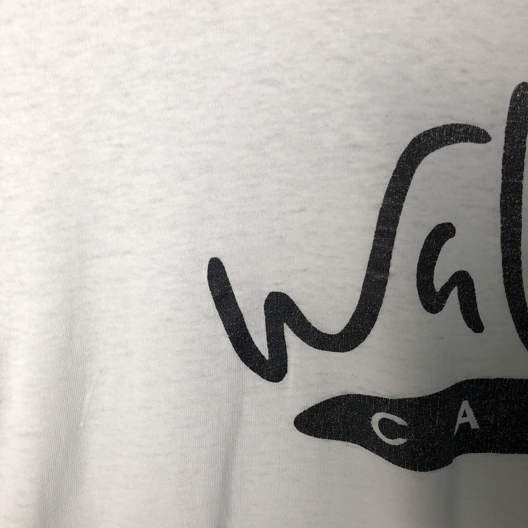 SCREEN STARS Walter's Cafe Advertising T-Shirt, Made in USA, Men's Size L cotton white type Vintage Second Hand