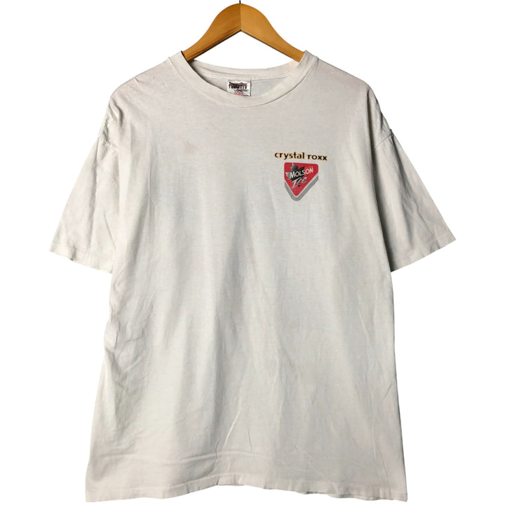 Vintage Molson Ice Power Pro Advertising T-Shirt, Men's XL cotton white type Vintage Second Hand