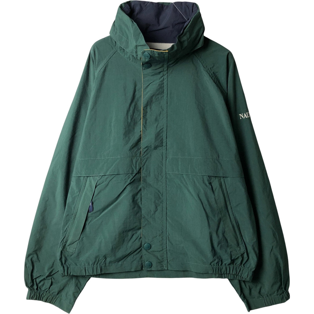90'S Nautica sailing jacket, men's XL size, vintage Nylon Green type dark green Vintage Second Hand