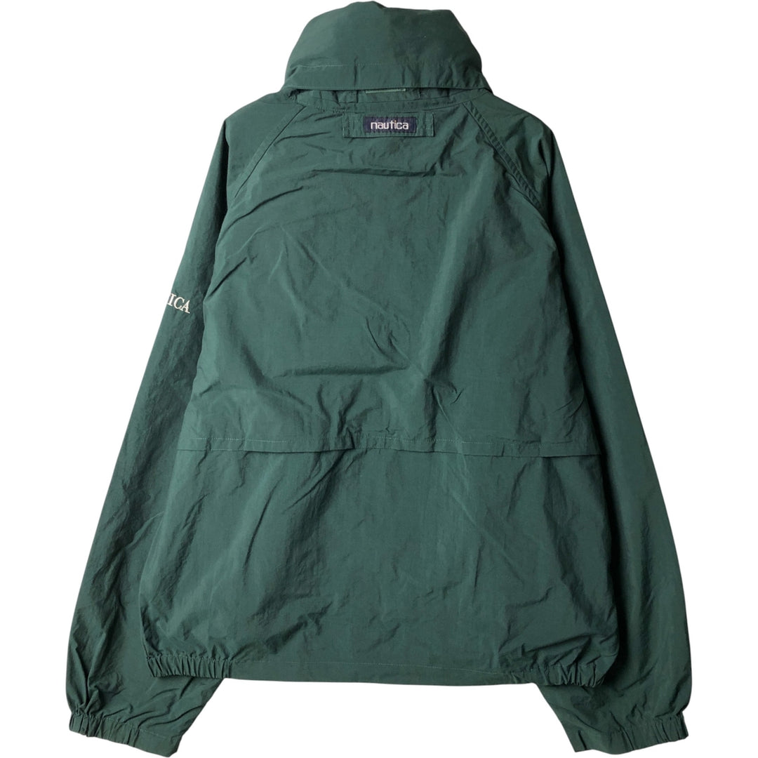 90'S Nautica sailing jacket, men's XL size, vintage Nylon Green type dark green Vintage Second Hand