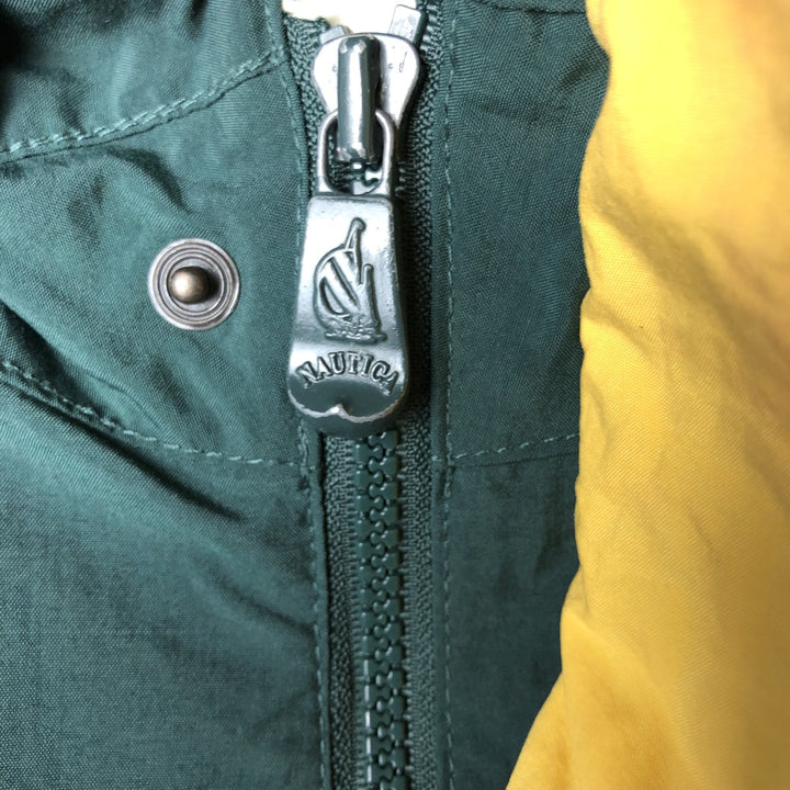 90'S Nautica sailing jacket, men's XL size, vintage Nylon Green type dark green Vintage Second Hand