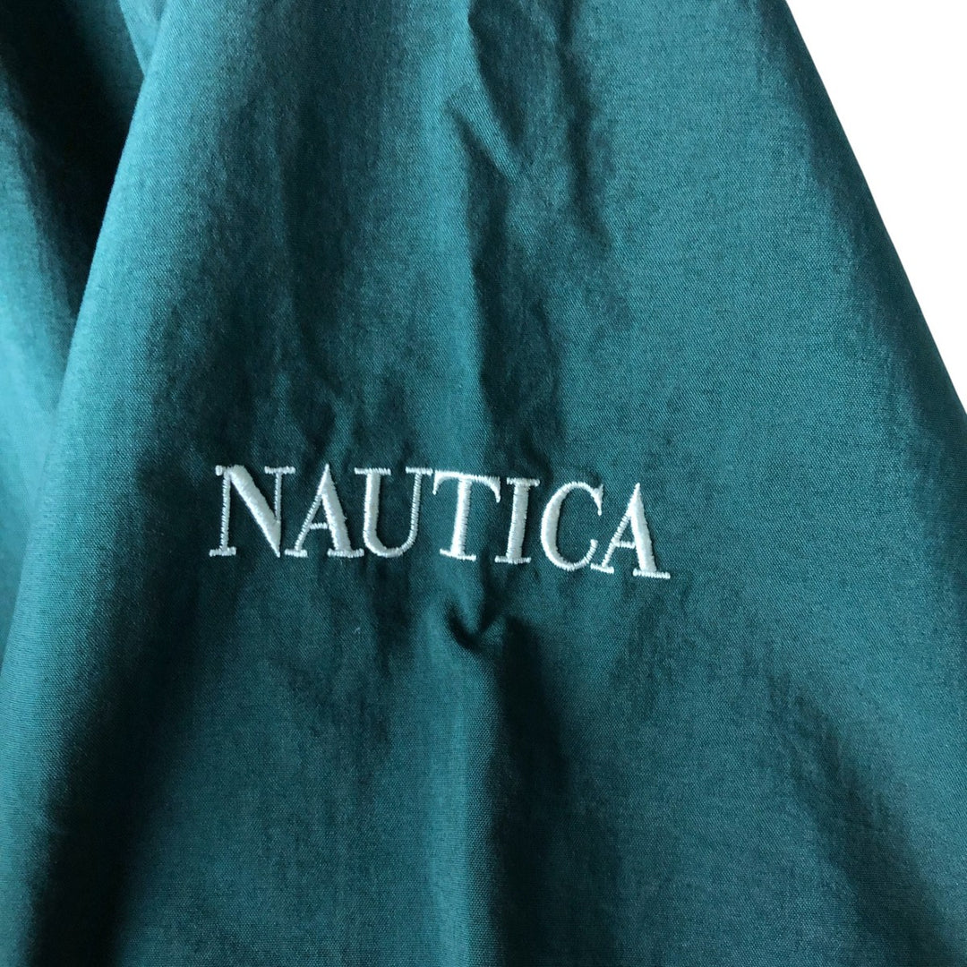 90'S Nautica sailing jacket, men's XL size, vintage Nylon Green type dark green Vintage Second Hand
