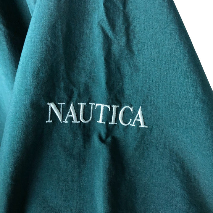 90'S Nautica sailing jacket, men's XL size, vintage Nylon Green type dark green Vintage Second Hand