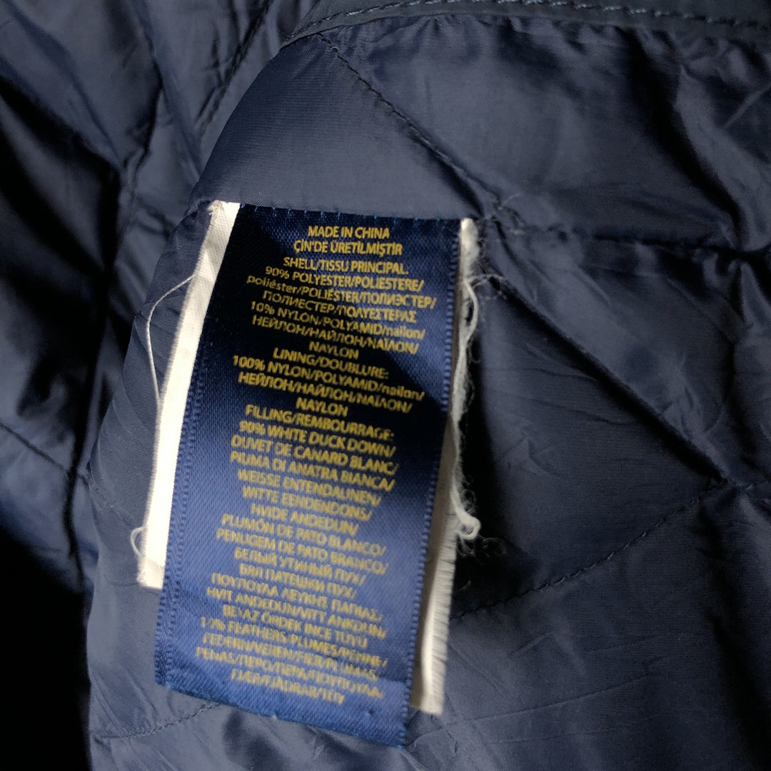 Ralph Lauren POLO RALPH LAUREN M-65 type down jacket, men's size M polyester navy blue type Vintage Second Hand