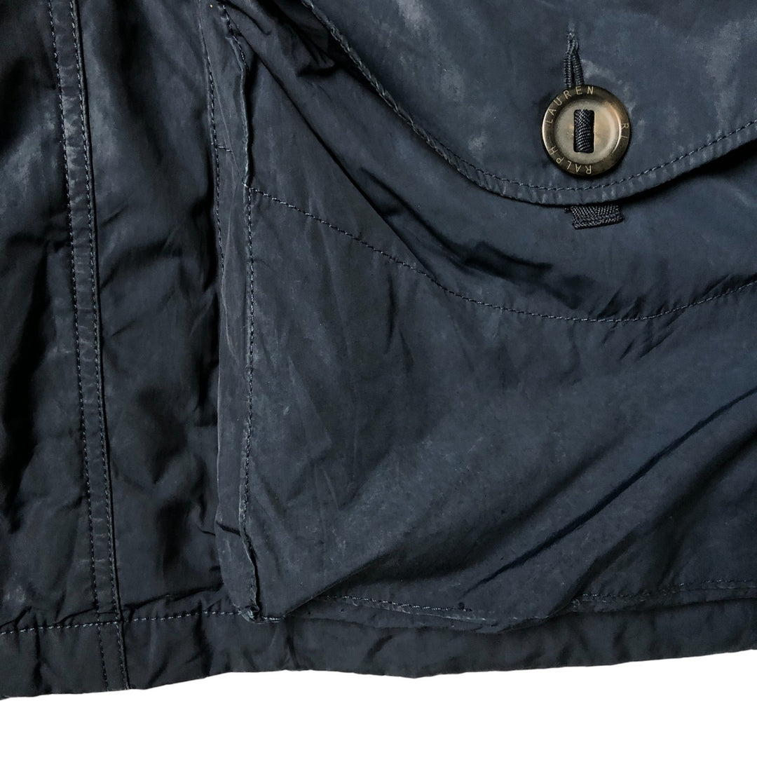 Ralph Lauren POLO RALPH LAUREN M-65 type down jacket, men's size M polyester navy blue type Vintage Second Hand