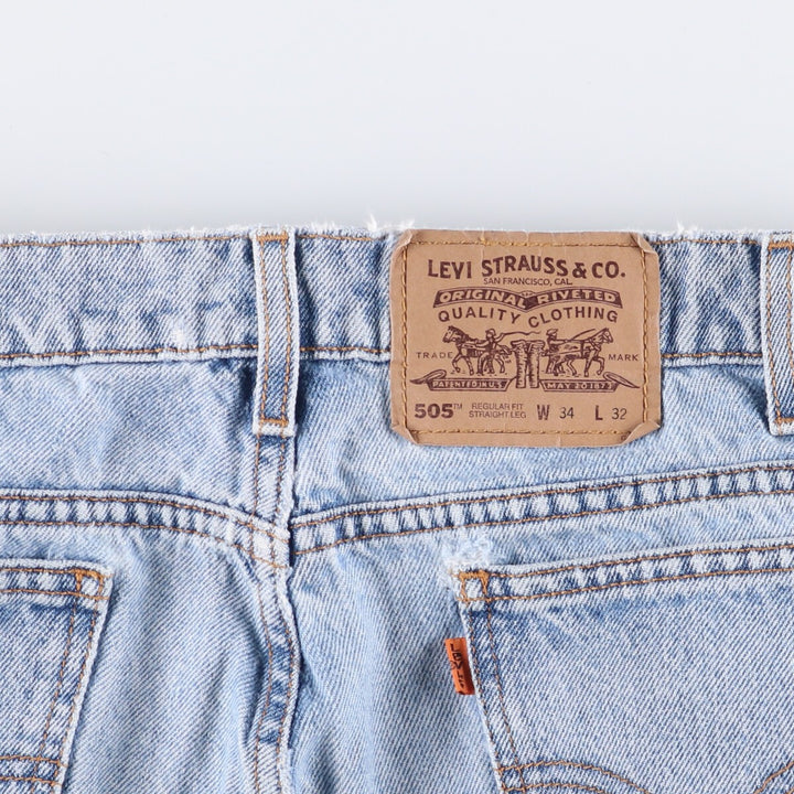 90'S Levi's 40505-0214 Orange Tab Tapered Denim Pants, Men's, Size 34 (Vintage) cotton blue type Vintage Second Hand