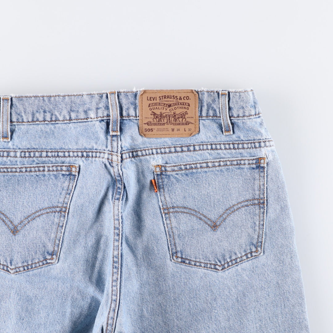 90'S Levi's 40505-0214 Orange Tab Tapered Denim Pants, Men's, Size 34 (Vintage) cotton blue type Vintage Second Hand