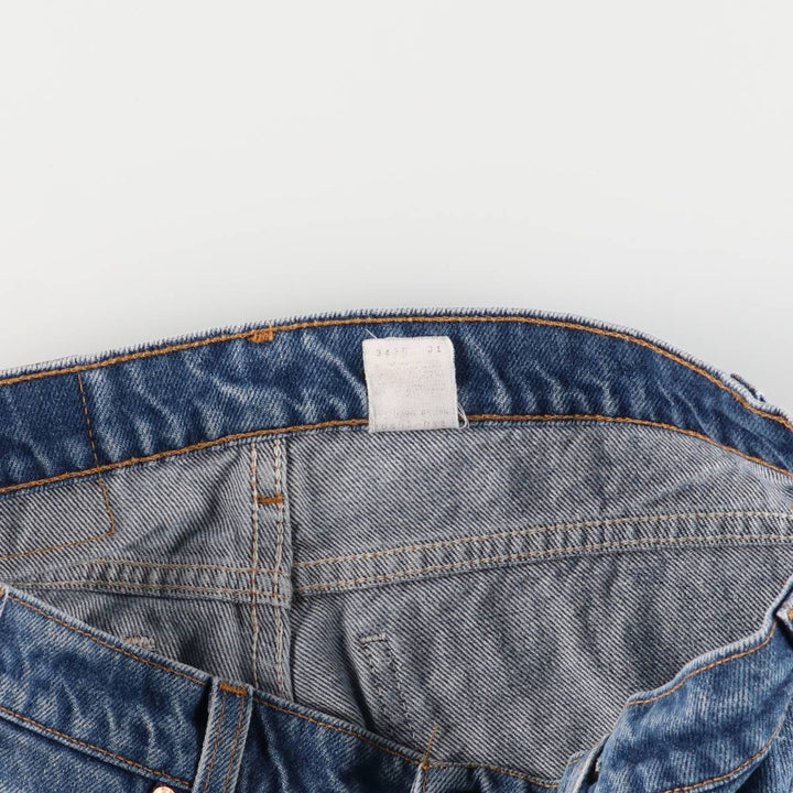 90'S Levi's 505 Regular Fit Straight Leg Tapered Denim Pants with Orange Tab, Made in USA, Men's Size 36 cotton blue type Vintage Second Hand