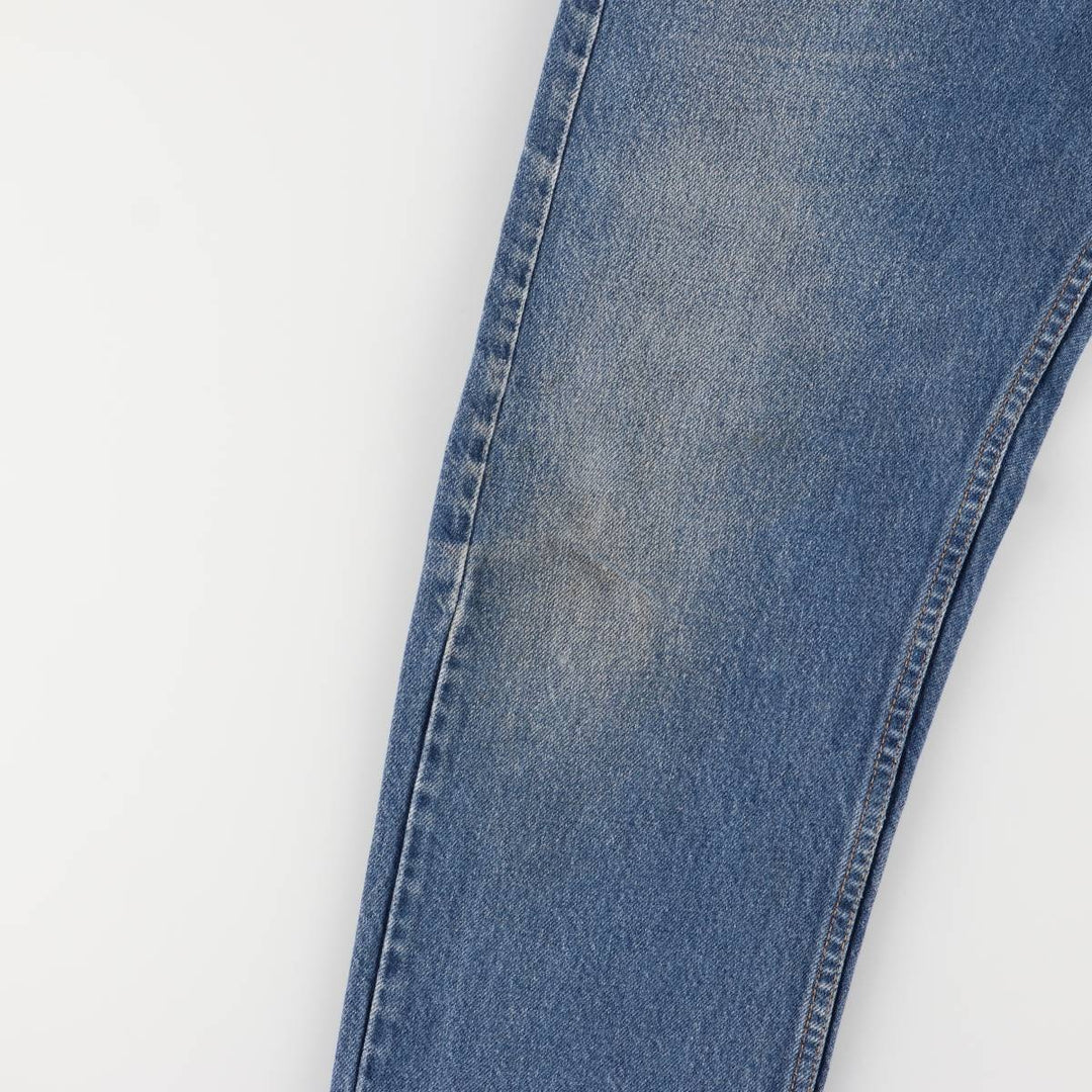 90'S Levi's 505 Regular Fit Straight Leg Tapered Denim Pants with Orange Tab, Made in USA, Men's Size 36 cotton blue type Vintage Second Hand
