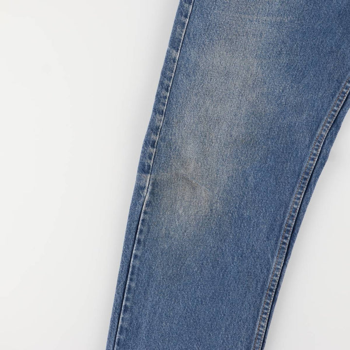 90'S Levi's 505 Regular Fit Straight Leg Tapered Denim Pants with Orange Tab, Made in USA, Men's Size 36 cotton blue type Vintage Second Hand